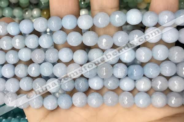 CCN5652 15 inches 8mm faceted round candy jade beads