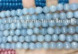 CCN5654 15 inches 8mm faceted round candy jade beads