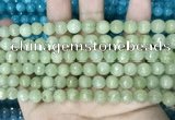 CCN5669 15 inches 8mm faceted round candy jade beads