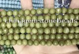 CCN5671 15 inches 8mm faceted round candy jade beads