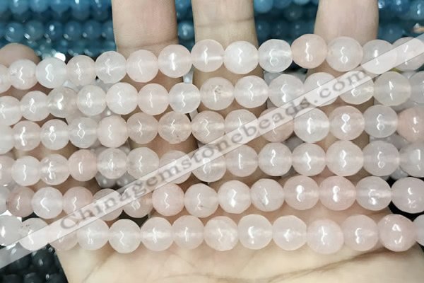 CCN5677 15 inches 8mm faceted round candy jade beads