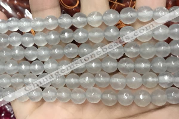 CCN5682 15 inches 8mm faceted round candy jade beads
