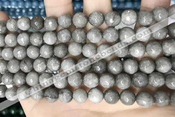 CCN5688 15 inches 8mm faceted round candy jade beads