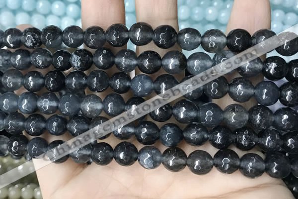 CCN5702 15 inches 8mm faceted round candy jade beads