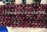 CCN5733 15 inches 8mm faceted round candy jade beads