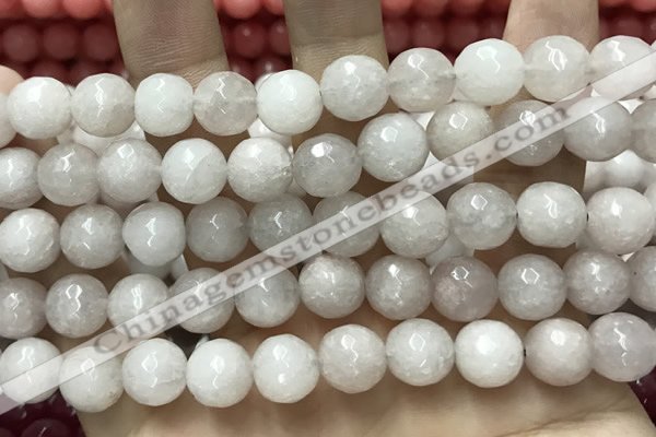 CCN5763 15 inches 10mm faceted round candy jade beads