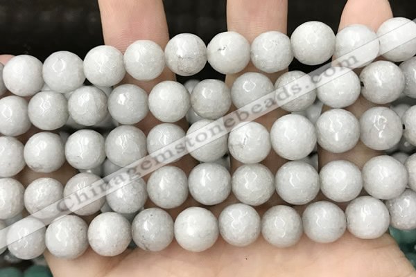 CCN5764 15 inches 10mm faceted round candy jade beads
