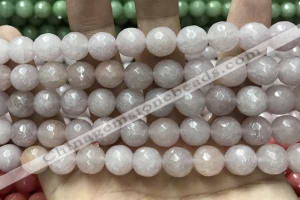 CCN5765 15 inches 10mm faceted round candy jade beads