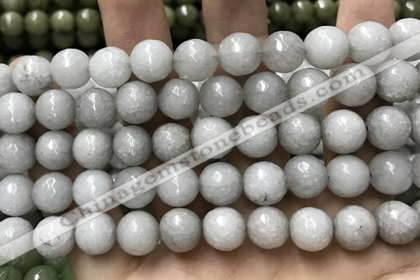 CCN5766 15 inches 10mm faceted round candy jade beads