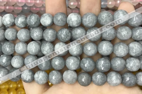 CCN5768 15 inches 10mm faceted round candy jade beads