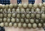 CCN5775 15 inches 10mm faceted round candy jade beads