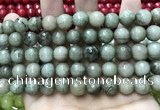 CCN5776 15 inches 10mm faceted round candy jade beads