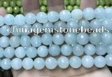 CCN5780 15 inches 10mm faceted round candy jade beads