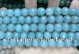 CCN5781 15 inches 10mm faceted round candy jade beads