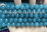 CCN5782 15 inches 10mm faceted round candy jade beads