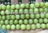 CCN5792 15 inches 10mm faceted round candy jade beads