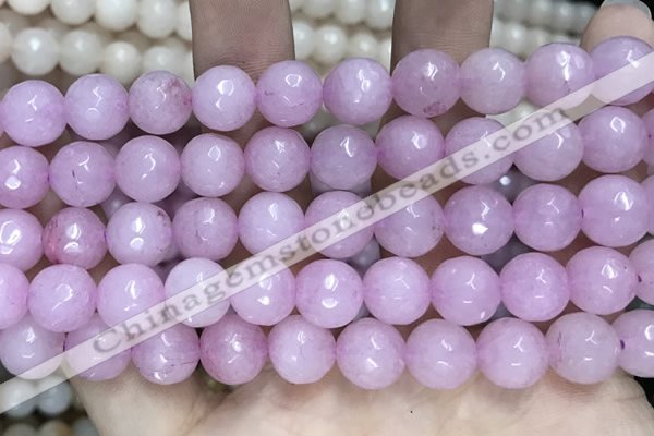 CCN5796 15 inches 10mm faceted round candy jade beads