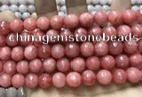 CCN5808 15 inches 10mm faceted round candy jade beads