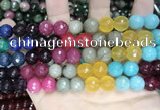 CCN5819 15 inches 10mm faceted round candy jade beads