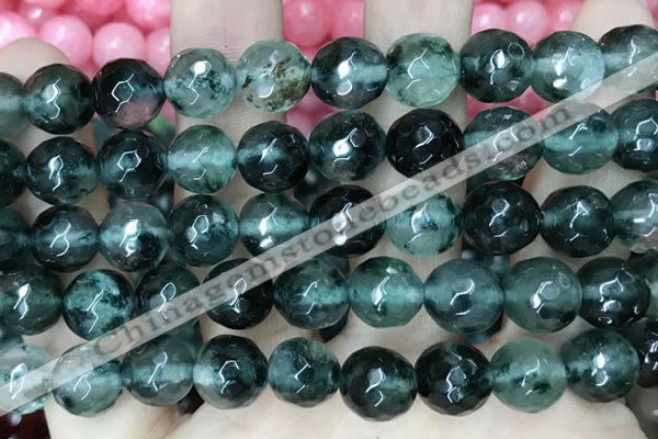 CCN5827 15 inches 10mm faceted round candy jade beads