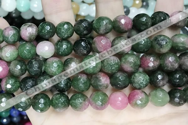 CCN5832 15 inches 10mm faceted round candy jade beads