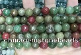 CCN5834 15 inches 10mm faceted round candy jade beads