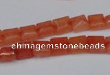 CCN585 15.5 inches 8*8mm square candy jade beads wholesale