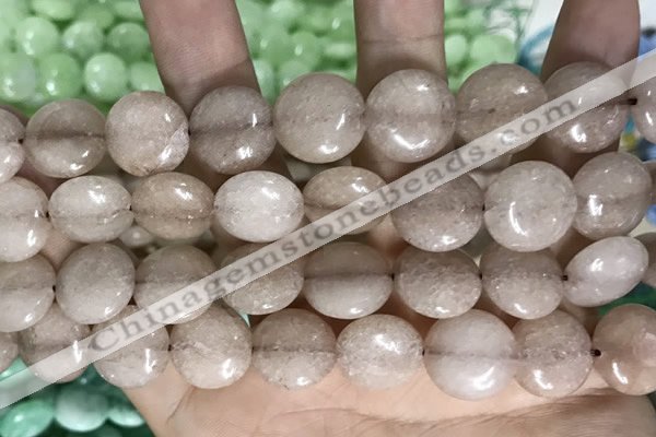 CCN5864 15 inches 15mm flat round candy jade beads Wholesale