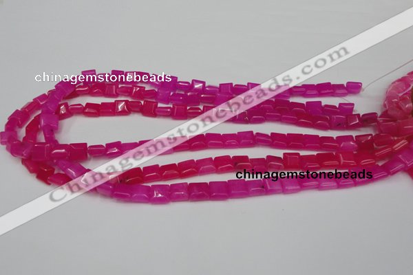 CCN587 15.5 inches 8*8mm square candy jade beads wholesale