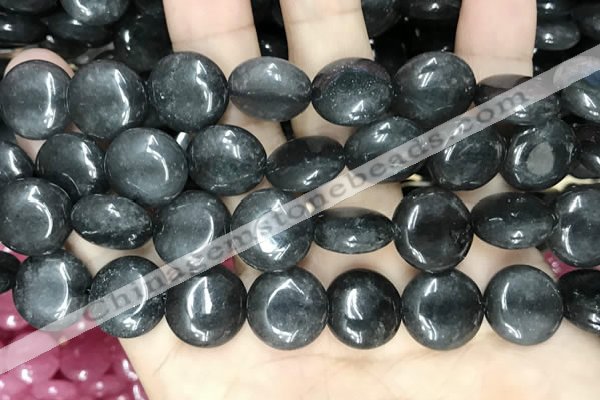 CCN5870 15 inches 15mm flat round candy jade beads Wholesale