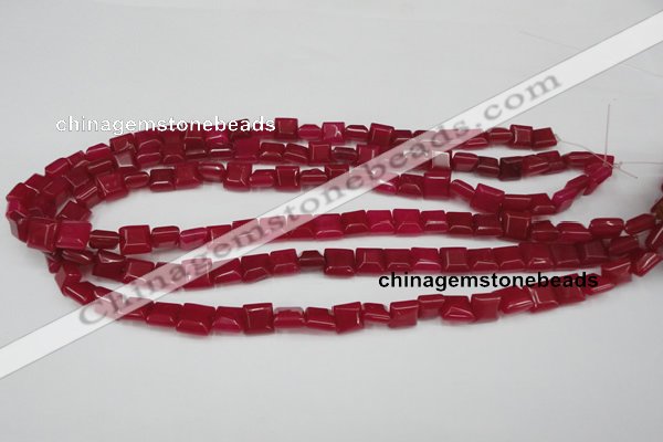 CCN588 15.5 inches 8*8mm square candy jade beads wholesale