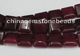 CCN589 15.5 inches 10*10mm square candy jade beads wholesale