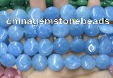 CCN5890 15 inches 15mm flat round candy jade beads Wholesale