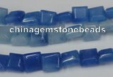 CCN590 15.5 inches 8*8mm square candy jade beads wholesale