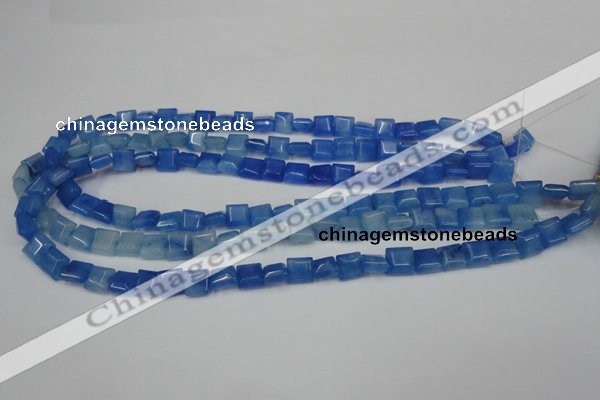CCN590 15.5 inches 8*8mm square candy jade beads wholesale