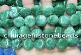 CCN5907 15 inches 15mm flat round candy jade beads Wholesale