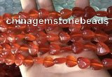 CCN5935 15 inches 12*12mm heart candy jade beads Wholesale