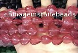 CCN5951 15 inches 14*14mm heart candy jade beads Wholesale