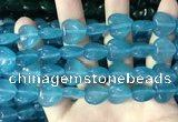 CCN5955 15 inches 14*14mm heart candy jade beads Wholesale