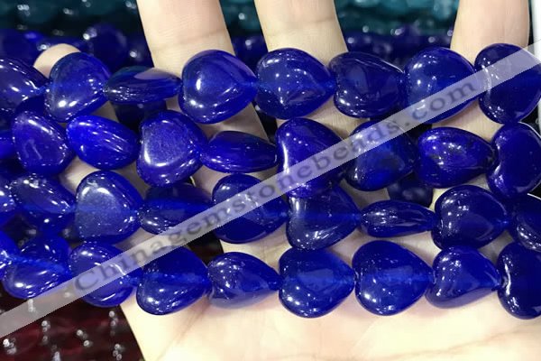 CCN5956 15 inches 14*14mm heart candy jade beads Wholesale