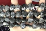 CCN5963 15 inches 14*14mm heart black labradorite beads Wholesale