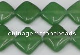 CCN599 15.5 inches 15*15mm diamond candy jade beads wholesale