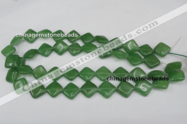 CCN599 15.5 inches 15*15mm diamond candy jade beads wholesale