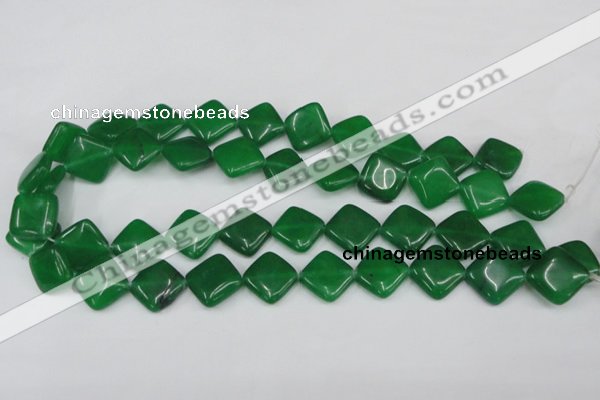 CCN600 15.5 inches 15*15mm diamond candy jade beads wholesale