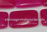 CCN611 15.5 inches 20*30mm rectangle candy jade beads wholesale