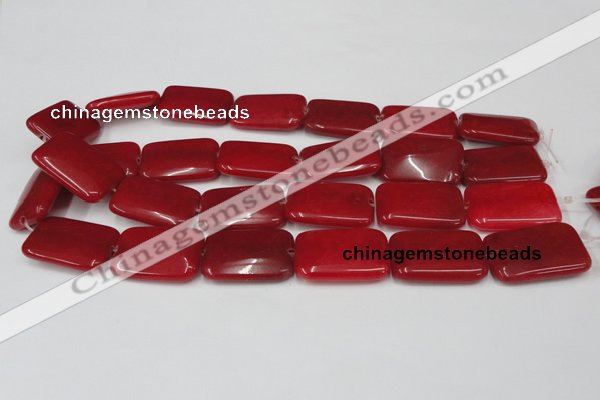 CCN612 15.5 inches 20*30mm rectangle candy jade beads wholesale