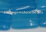 CCN614 15.5 inches 20*30mm rectangle candy jade beads wholesale