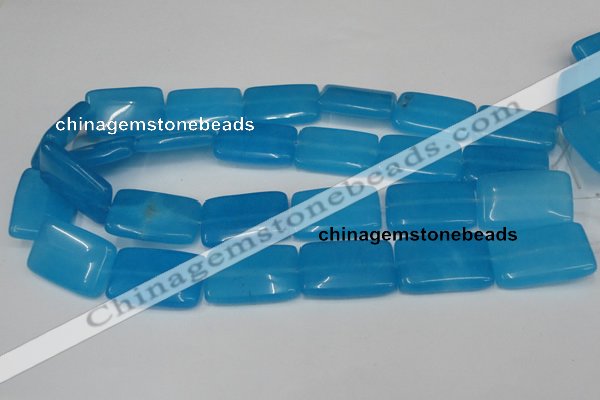 CCN614 15.5 inches 20*30mm rectangle candy jade beads wholesale