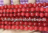 CCN6304 15.5 inches 8mm faceted round candy jade beads Wholesale