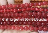 CCN6307 15.5 inches 8mm faceted round candy jade beads Wholesale